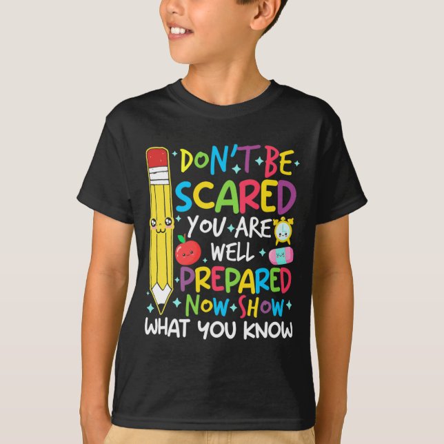 Camiseta Professora Do Dia Mostra O Que Você Sabe Testando  (Frente)