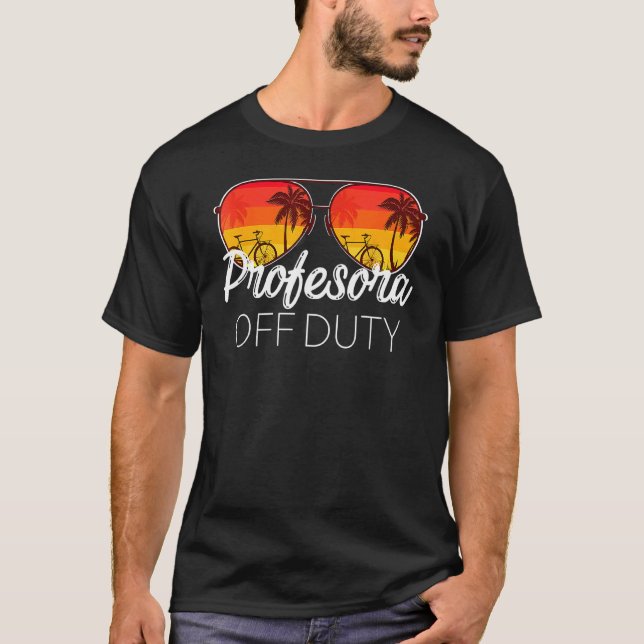 Camiseta Professora do Duty Sunglass Beach Sunset 12 (Frente)