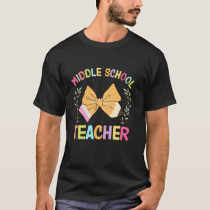Camiseta Professora Do Ensino Médio Coquette Arco De Volta
