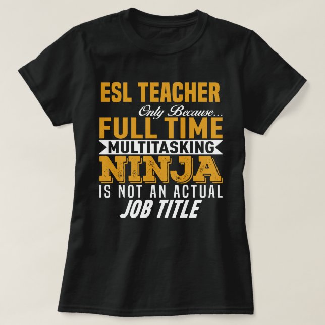Camiseta Professora do ESL (Frente do Design)