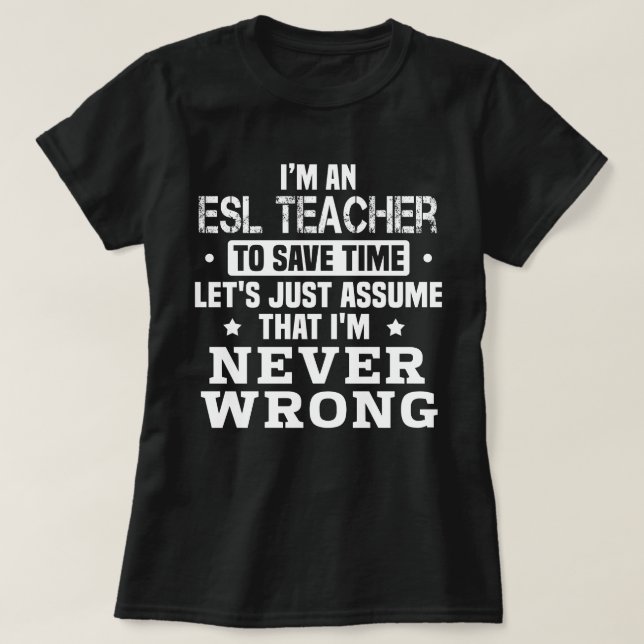 Camiseta Professora do ESL (Frente do Design)