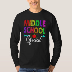 Camiseta Professora Do Esquadrão Do Médio Ensino Equipe De