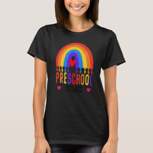 Camiseta Professora Do Esquadrão Pré-Escolar De Volta À Apl