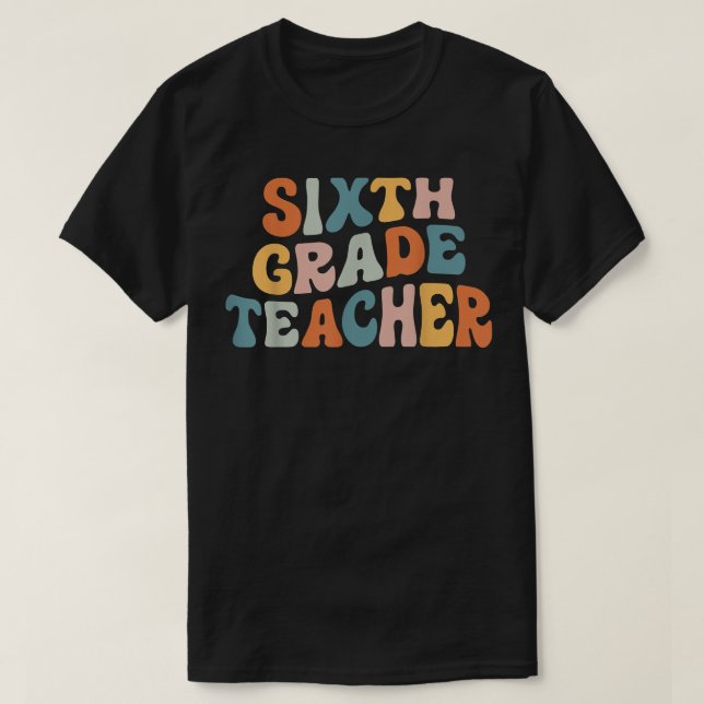 Camiseta Professora do Grau Sexto Grau de Professores do Gr (Frente do Design)