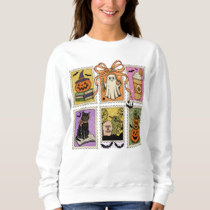 Camiseta Professora do Halloween Fantasma Pumpkin Black Cat