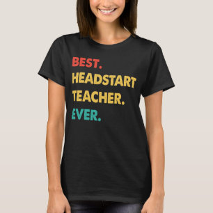 Camiseta Professora do Headstart Teacher Retrora Melhor Cab