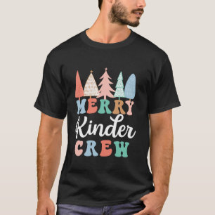 Camiseta Professora do infantário da tripulação de feliz Ki