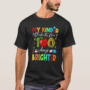 Camiseta Professora Do Jardim De Infância 100º Dia Da Escol