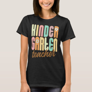 Camiseta Professora Do Jardim De Infância De Volta Às Mulhe