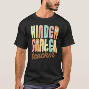 Camiseta Professora Do Jardim De Infância De Volta Às Mulhe