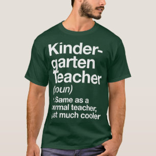 Camiseta Professora Do Jardim De Infância Definição Engraça
