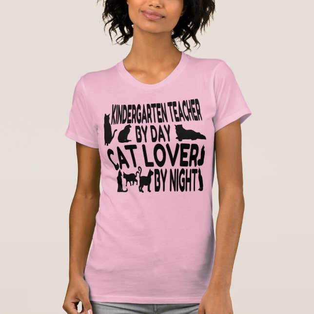 Camiseta Professora do jardim de infância do Cat Lover (Frente)