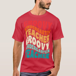 Camiseta Professora do jardim de infância Imagem retrô 60s 