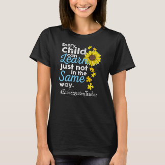 Camiseta Professora Do Jardim Infantil Autismo Que Toda Cri