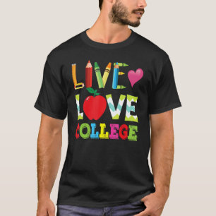 Camiseta Professora Do Live Love College Estudante De Volta