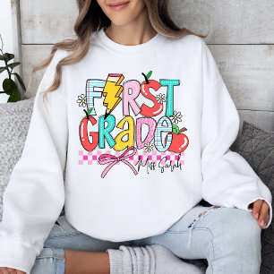 Camiseta Professora Do Primeiro Grau Cortou De Volta À Esco