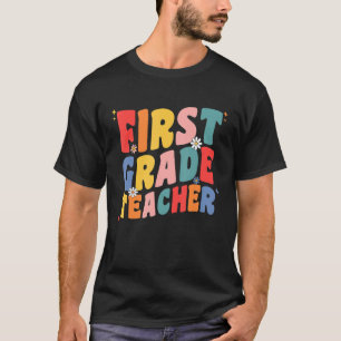 Camiseta Professora Do Primeiro Grau Para Mulheres Groovy R