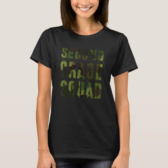 Camiseta Professora do Quadrado do Camo de Segundo Grau - A (Frente)