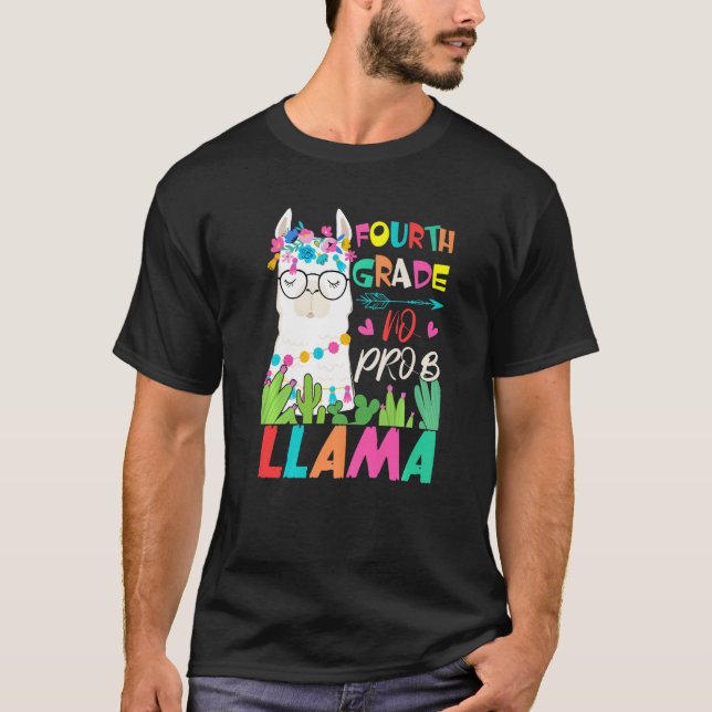 Camiseta Professora Do Quarto Grau De Volta À Escola Sem Pr (Frente)