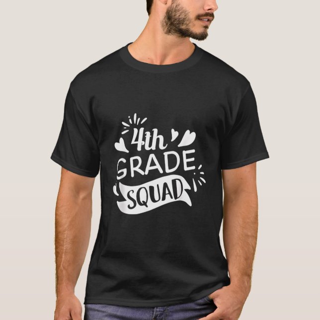 Camiseta Professora Do Quarto Grau Do Quadrado Estudante De (Frente)