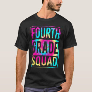 Camiseta Professora do Quarto Grau Esquadrão Colado Tie Dye