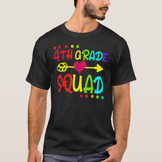 Camiseta Professora Do Quarto Grau No Quadrado De Volta À S (Frente)