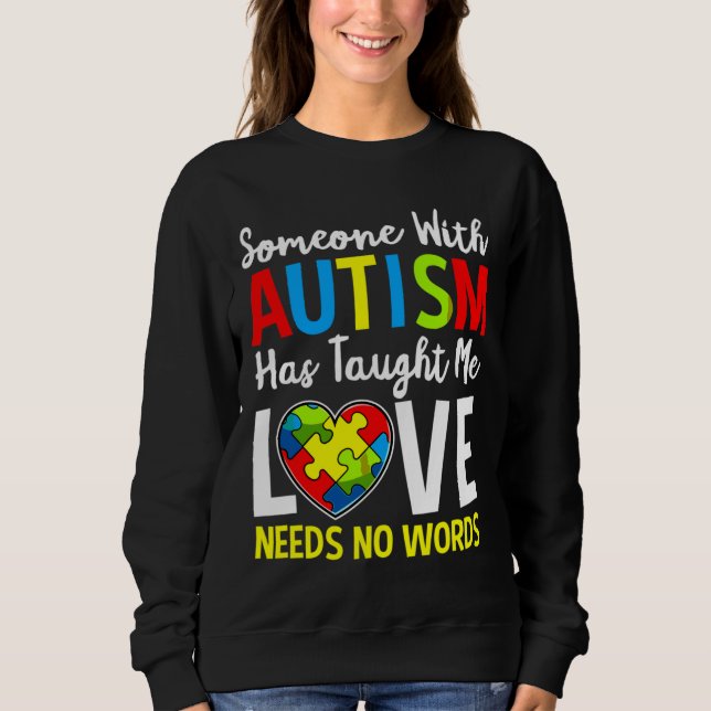 Camiseta Professora do Quebra-cabeça de Consciência Autismo (Frente)