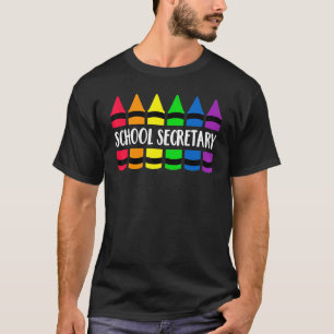 Camiseta Professora do Secretário da Escola Crayon Cray