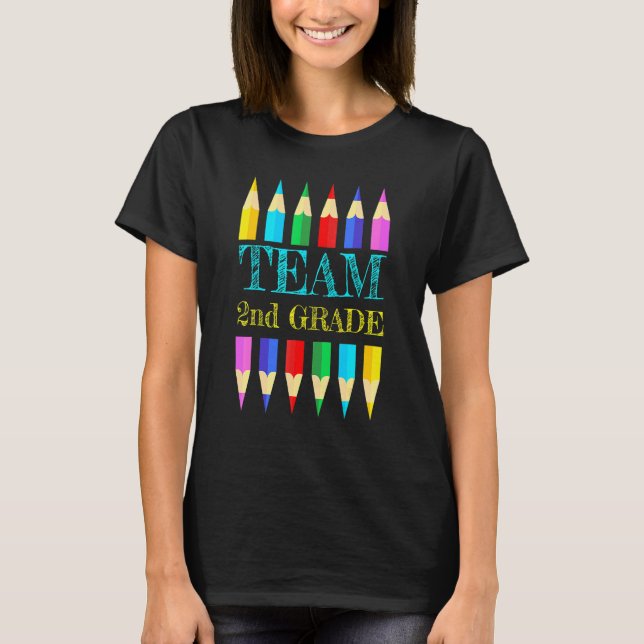 Camiseta Professora Do segundo De Segundo Grau Da Esquadra  (Frente)