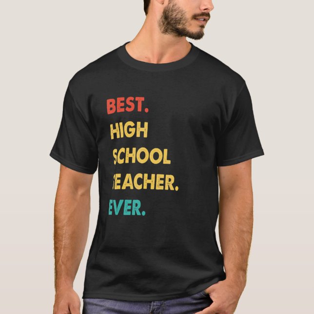 Camiseta Professora do segundo grau Retrorista Melhor Profe (Frente)