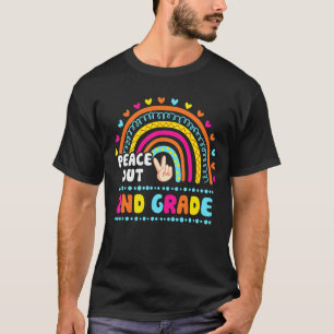 Camiseta Professora Do segundo Peace Out No Dia Passado Do 