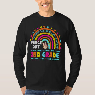 Camiseta Professora Do segundo Peace Out No Dia Passado Do