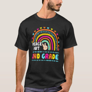 Camiseta Professora Do segundo Peace Out No Dia Passado Do