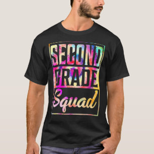 Camiseta Professora Do segundo Tie De Grau Quadrado Primeir