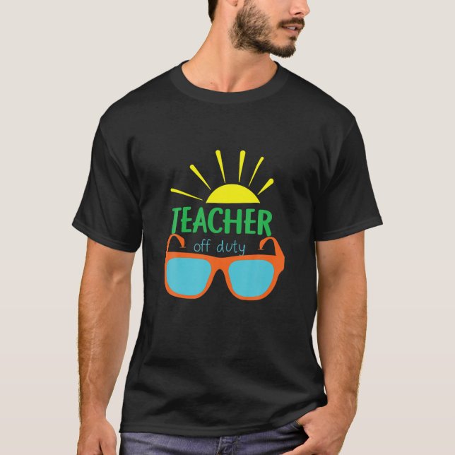 Camiseta Professora do Serviço Engraçado Escola de Verão (Frente)