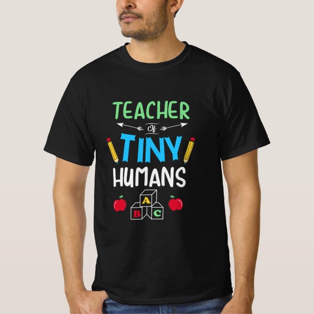 Camiseta Professora Dotada Professora Minúscula Humana (Frente)