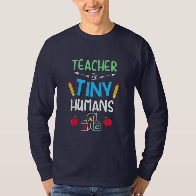 Camiseta Professora Dotada Professora Minúscula Humana (Frente)