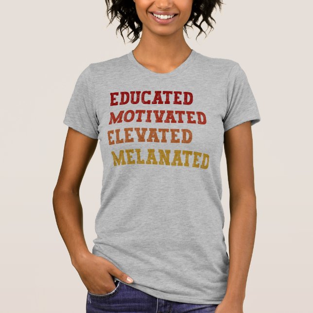 Camiseta Professora Elevada E Elevada Melanata Educada Lega (Frente)