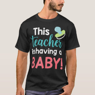 Camiseta Professora em Anúncio de Gravidez