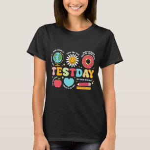 Camiseta Professora em Motivação no Dia de Teste do Profess