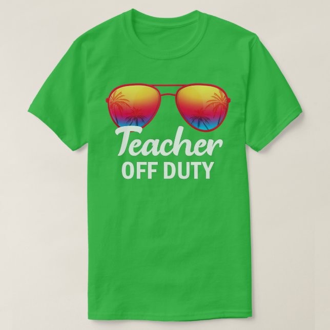 Camiseta Professora Em Serviço No Último Dia Do Professor N (Frente do Design)