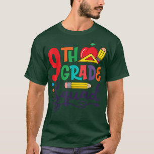 Camiseta Professora Engraçada No Quadrado Do 9º Grau Estuda