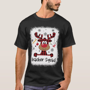 Camiseta Professora Engraçado Policial Reindeer Engraçado P