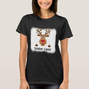 Camiseta Professora Engraçado Policial Reindeer Engraçado P