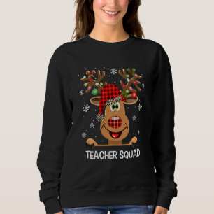 Camiseta Professora Engraçado Policial Reindeer Engraçado P