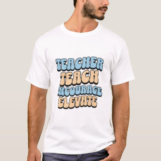 Camiseta Professora ensina elevador