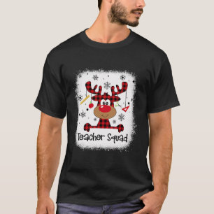 Camiseta Professora Envolvida Esquadrão Reindeer Xadrez Ver