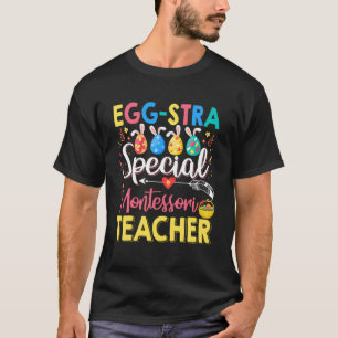 Camiseta Professora Especial Montessori Engraçado Páscoa Da