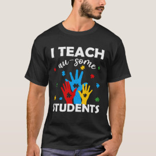 Camiseta Professora Especial Mulheres Homens Autismo Awaren