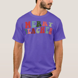 Camiseta Professora feliz Escola de Natal Santas Favoritas 